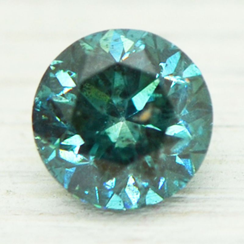 Round Diamond 0,61 ct - Fancy Vivid Blue