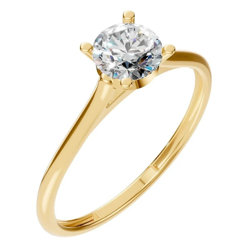 Ringskinne - 18K Yellow Solitaire Ring Mounting