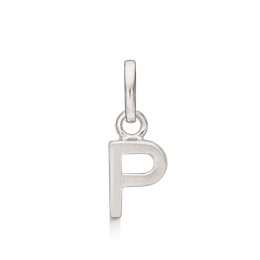 Sølv vedhæng rhodineret bogstav N. Mål: 7 x 5.5 x 3.3 mm.