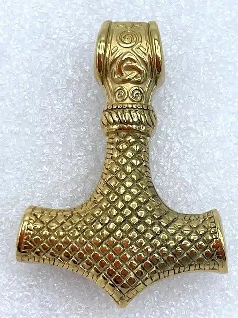 Museumsmykke, Thors Hammer, Ædelstål m. 18 kt. guld