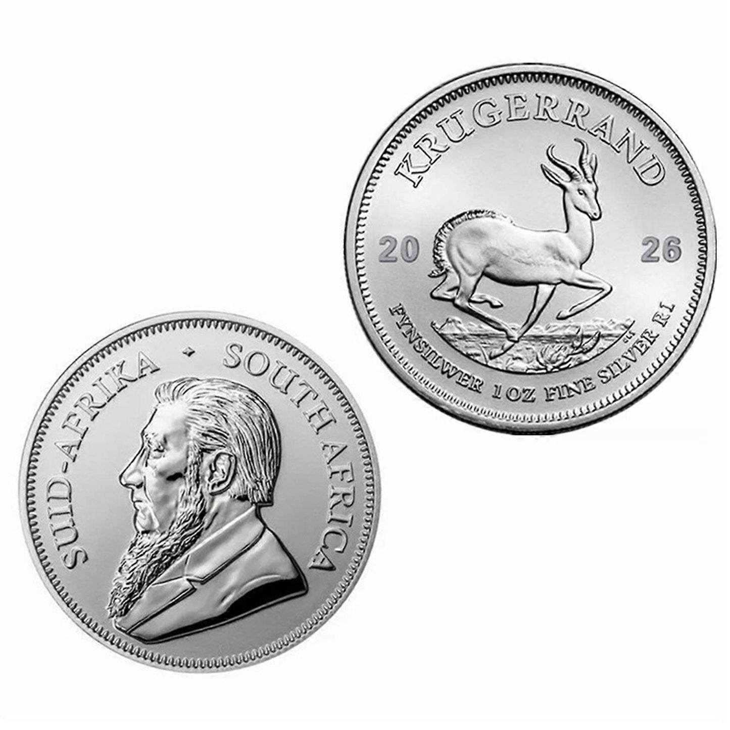 2026 Südafrika 1 oz 999 Feinsilber Krügerrand - sølvmønt