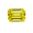 0.98 Carat Emerald Diamond - Fancy Vivid Yellow Color