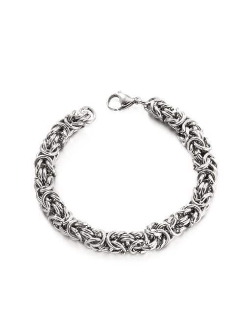 Titanium / Steel  Bracelet ( kongemønster )