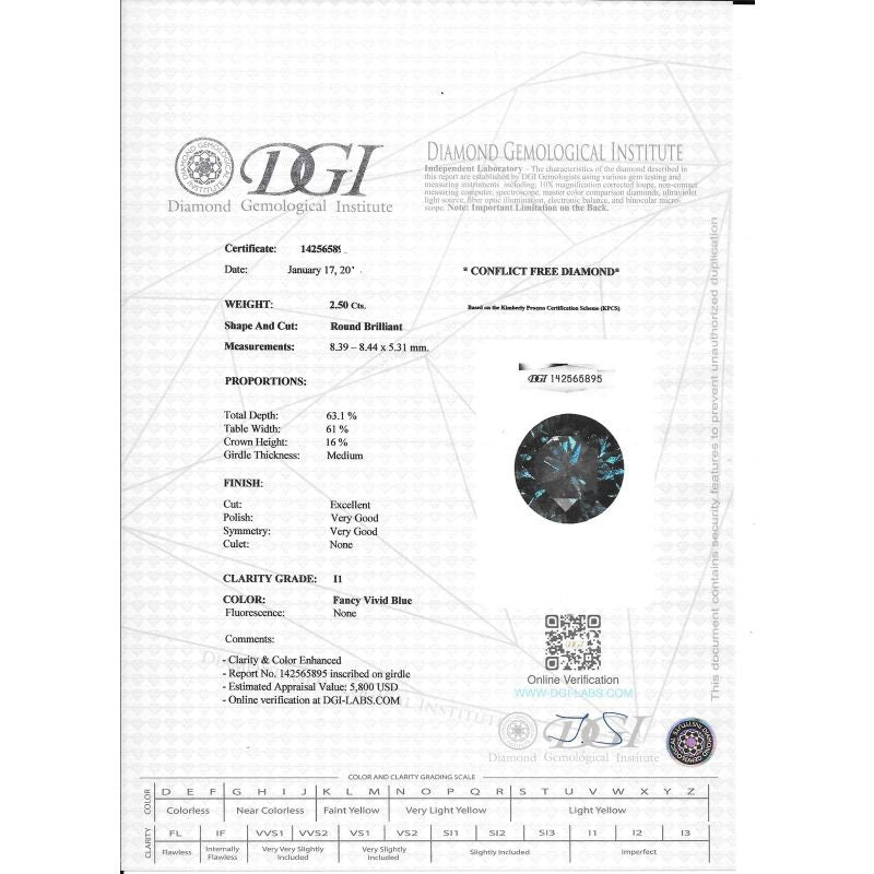 2.50 Carat Round Diamond