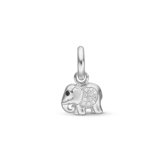 STORY sølv led elefant  m/cz