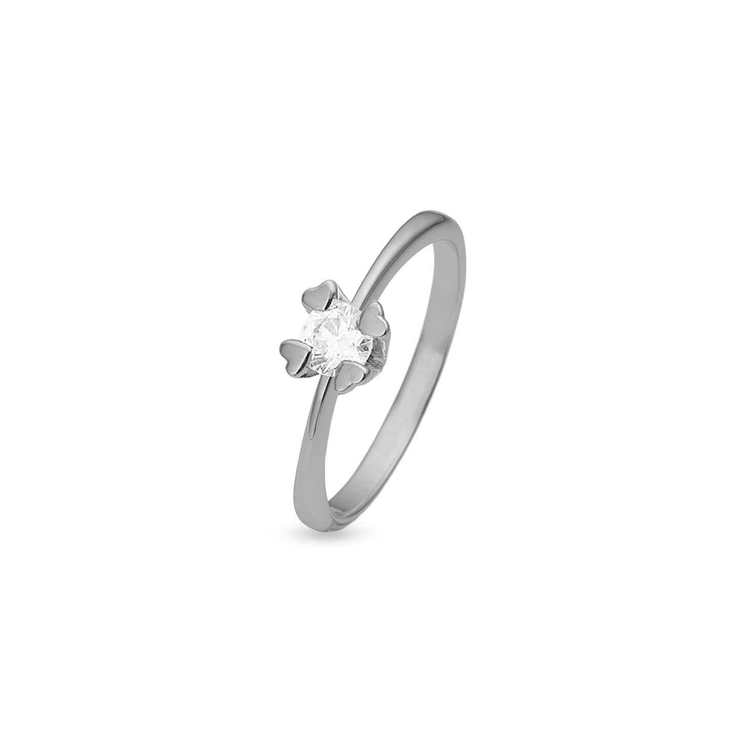 Mary Ring 14 Karat Hvidguld Med 0,50ct W/VS Labgrown Diamant