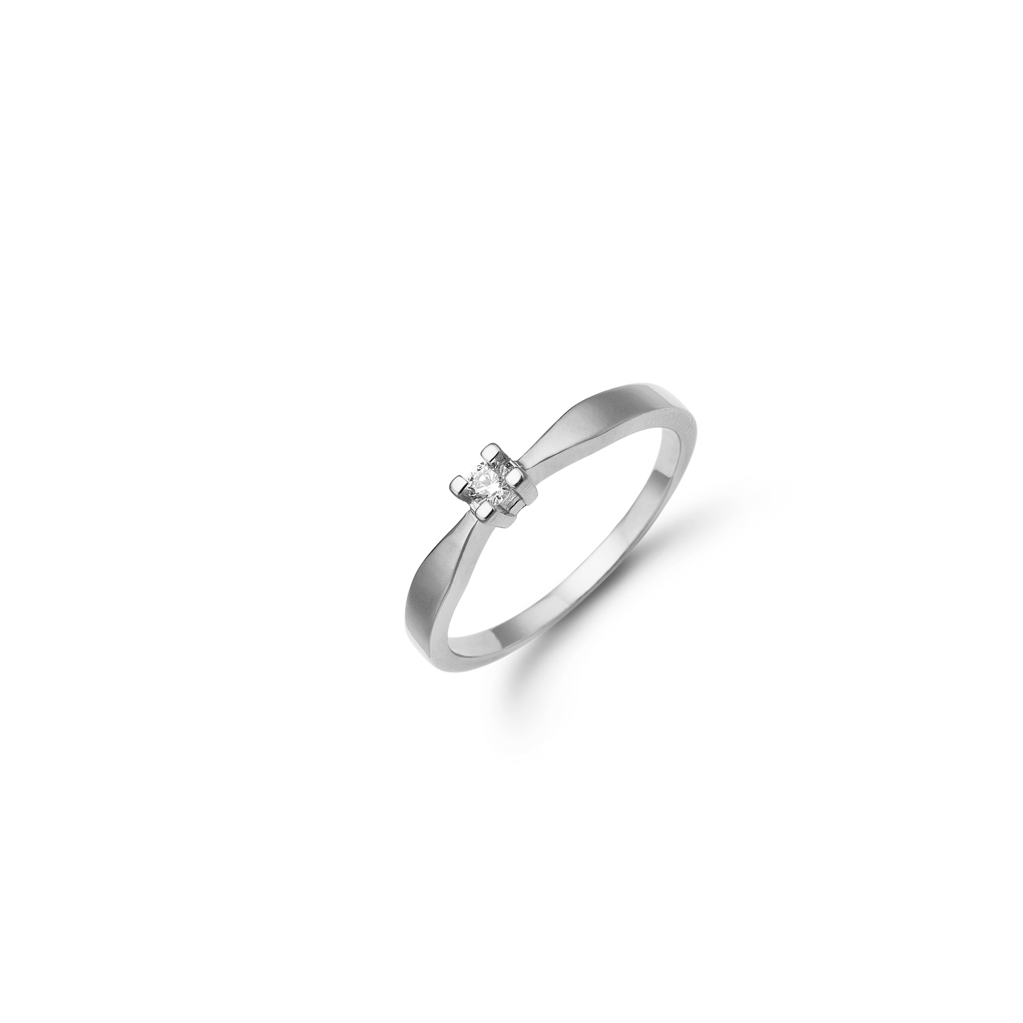 Eternity Ring 14 Karat Hvidguld Med 0,10ct W/SI Diamant