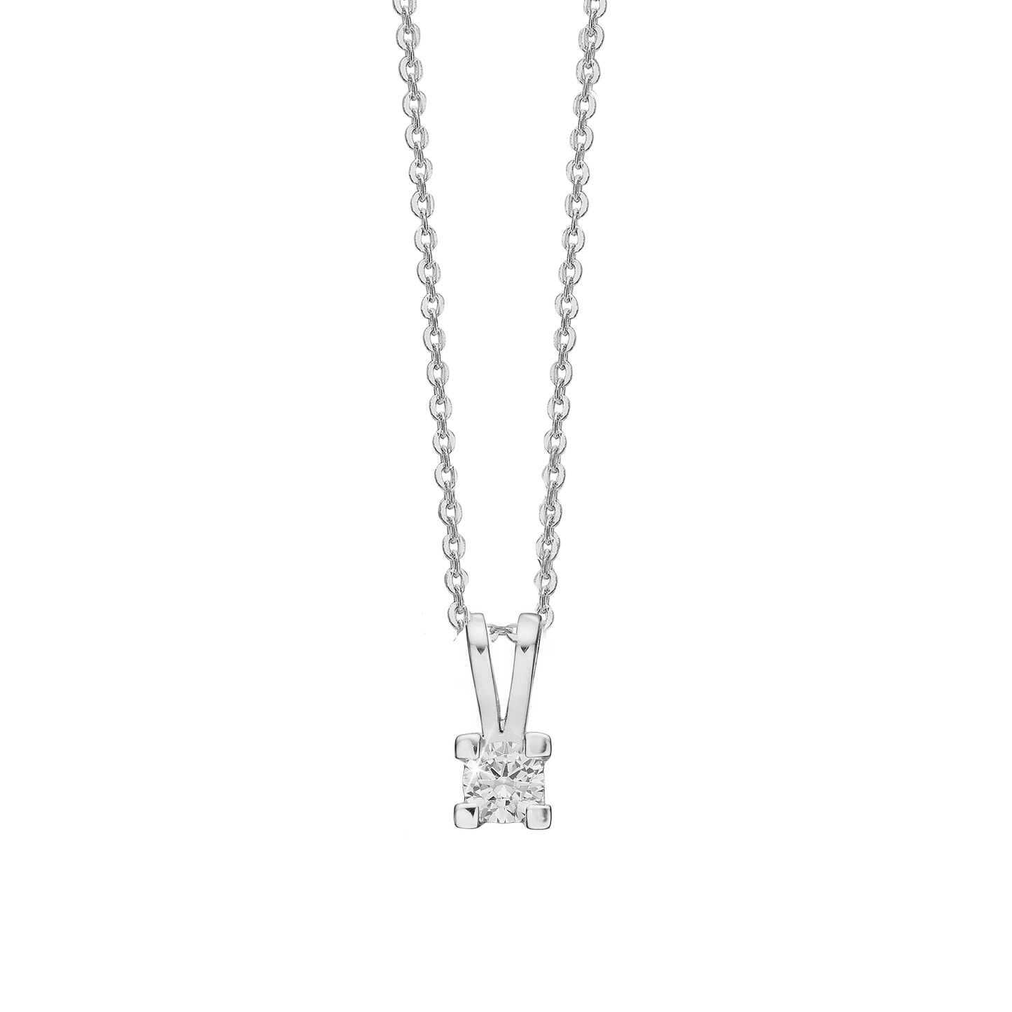Eternity Vedhæng 14 Karat Hvidguld Med 0,20ct W/SI Diamant