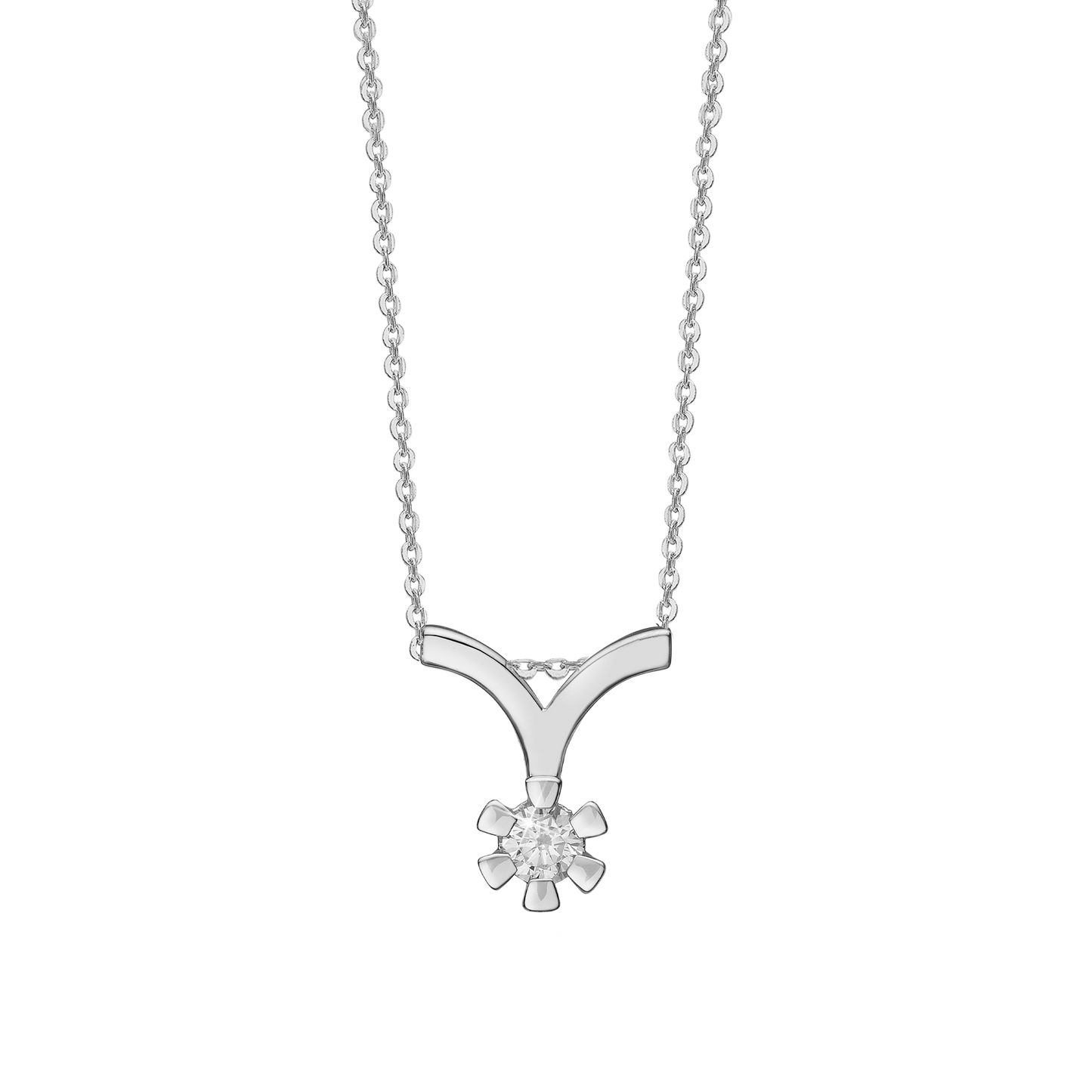 Eternity Vedhæng 14 Karat Hvidguld Med 0,30ct W/SI Diamant