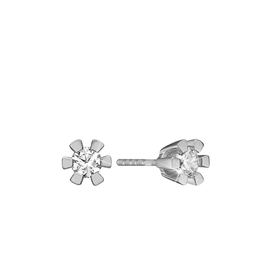 Eternity Ørestikker 14 Karat Hvidguld Med 2x0,50ct W/SI Diamant