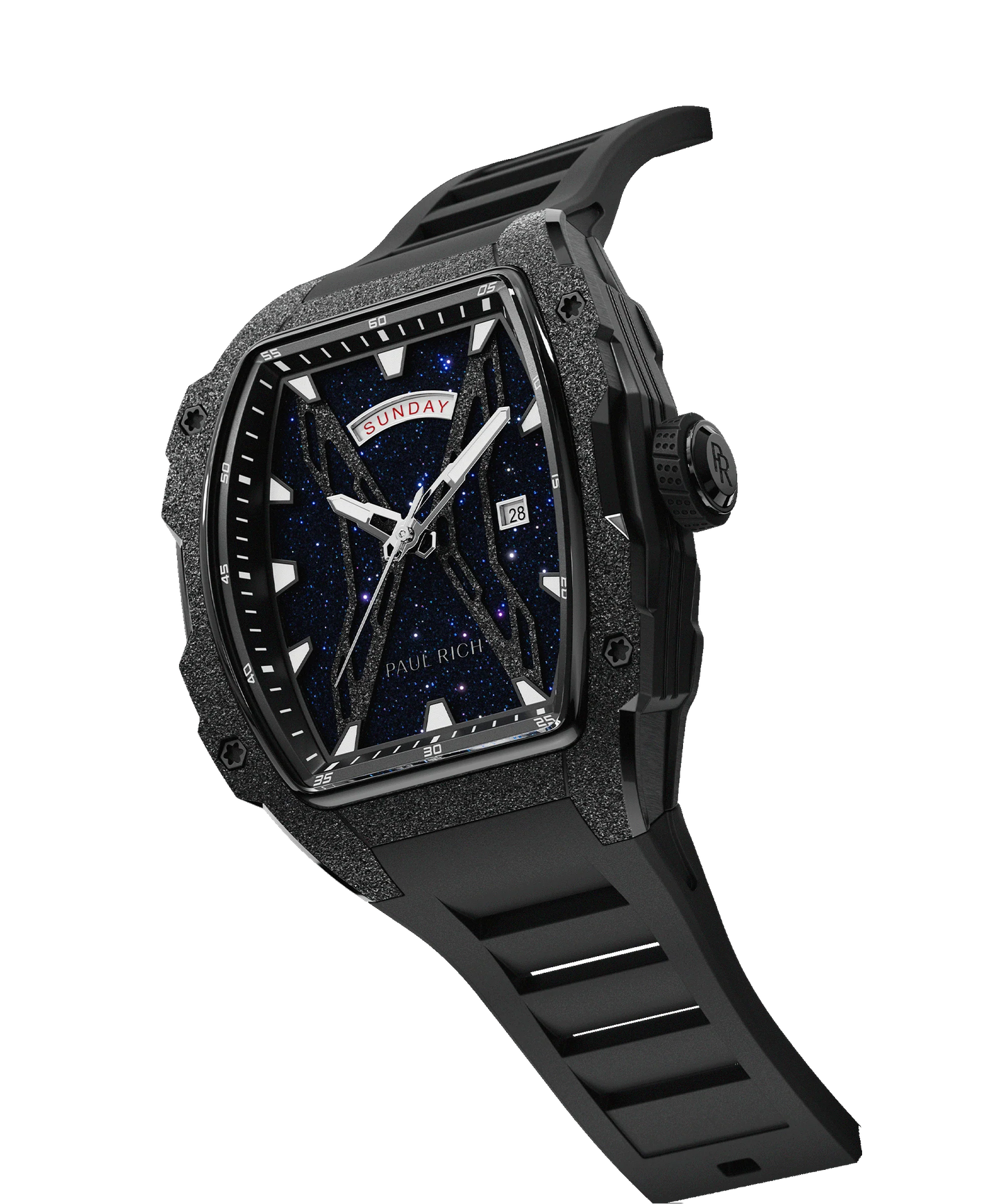 Astro Day & Date Galaxy Black