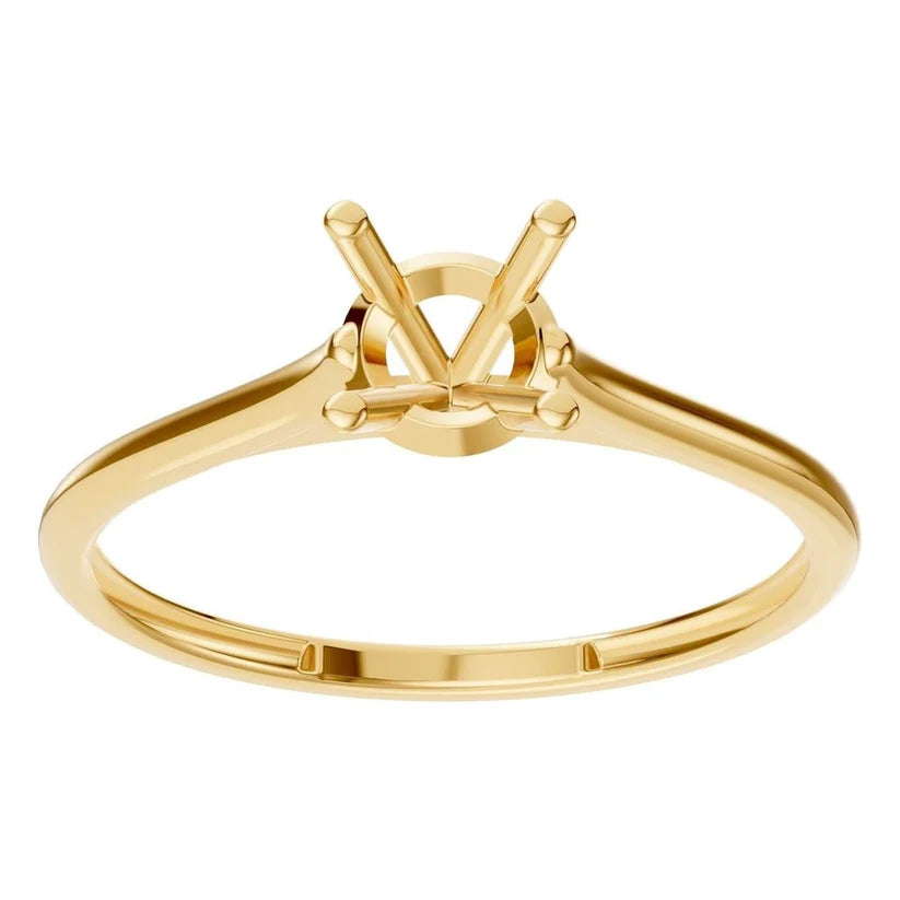 Ringskinne - 18K Yellow Solitaire Ring Mounting