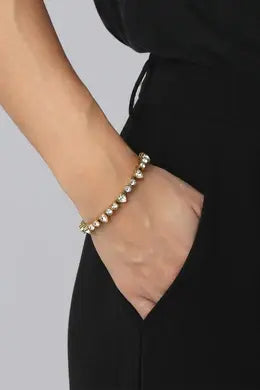 DYRBERG/KERN - Tennisarmbånd - Gold - III