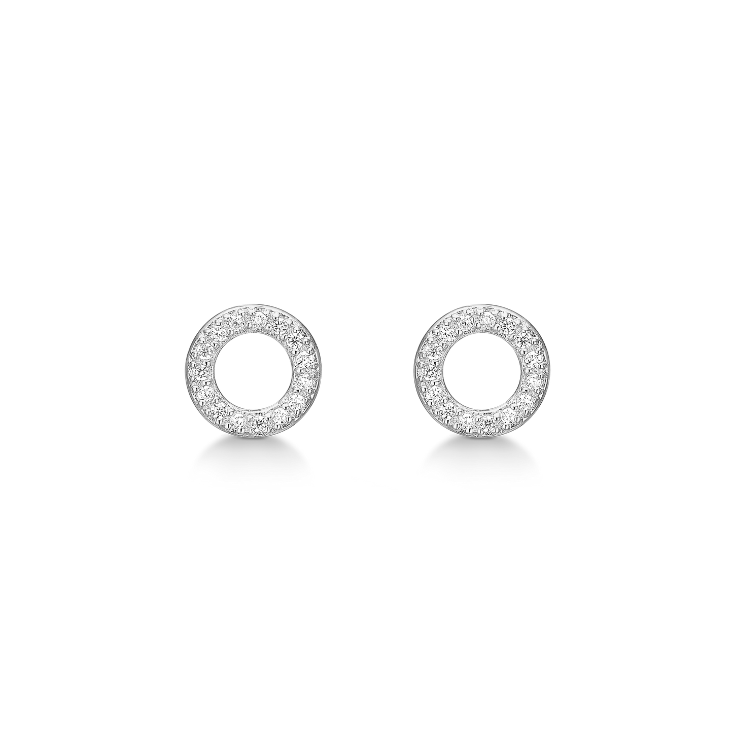 Ørestikker Cirket med Cubic Zirkonia Sterling Sølv