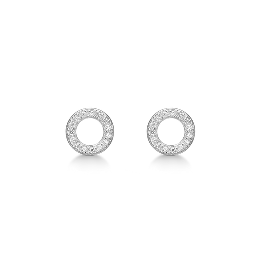 Ørestikker Cirket med Cubic Zirkonia Sterling Sølv