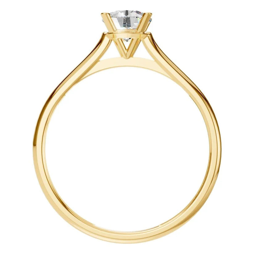 Ringskinne - 18K Yellow Solitaire Ring Mounting