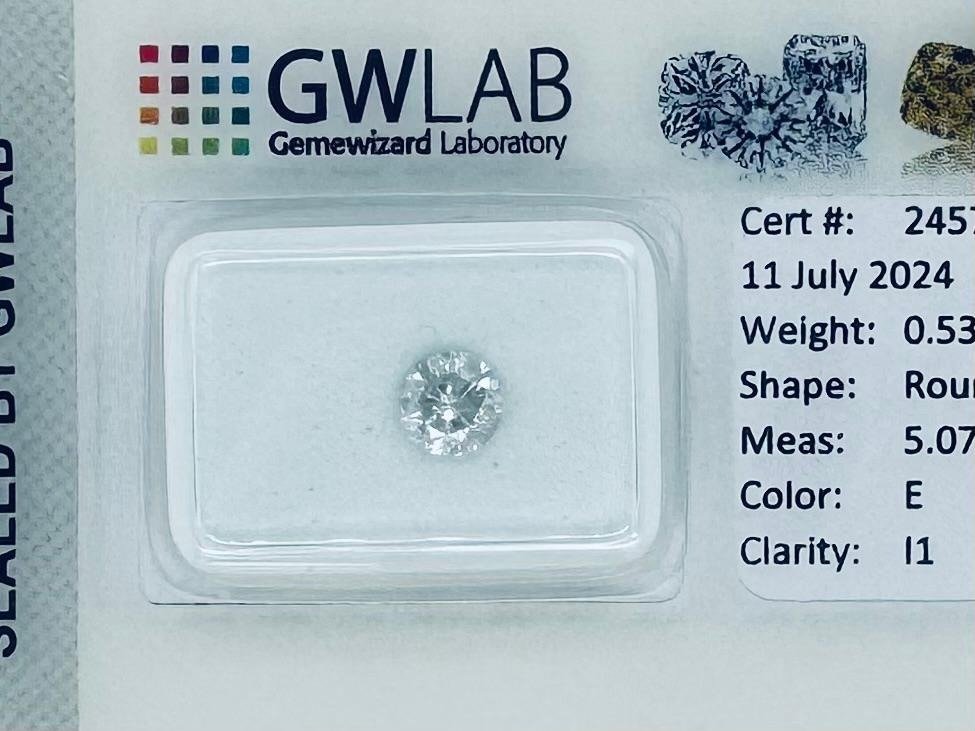 Diamant, 0.53 ct. E/I1