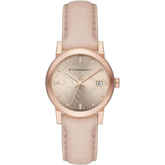Burberry Ladies Watch The City Diamond Rose Gold