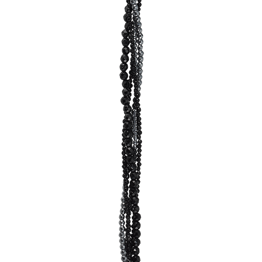 Halskæde Collier Agat Blodsten 45 cm