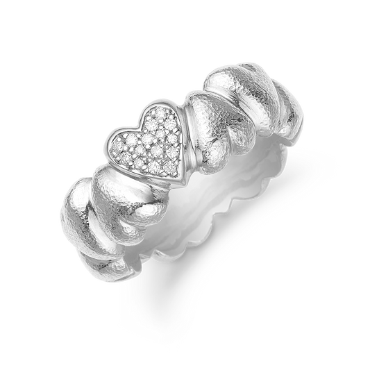 HEART BY HEART RING, 14KT HV