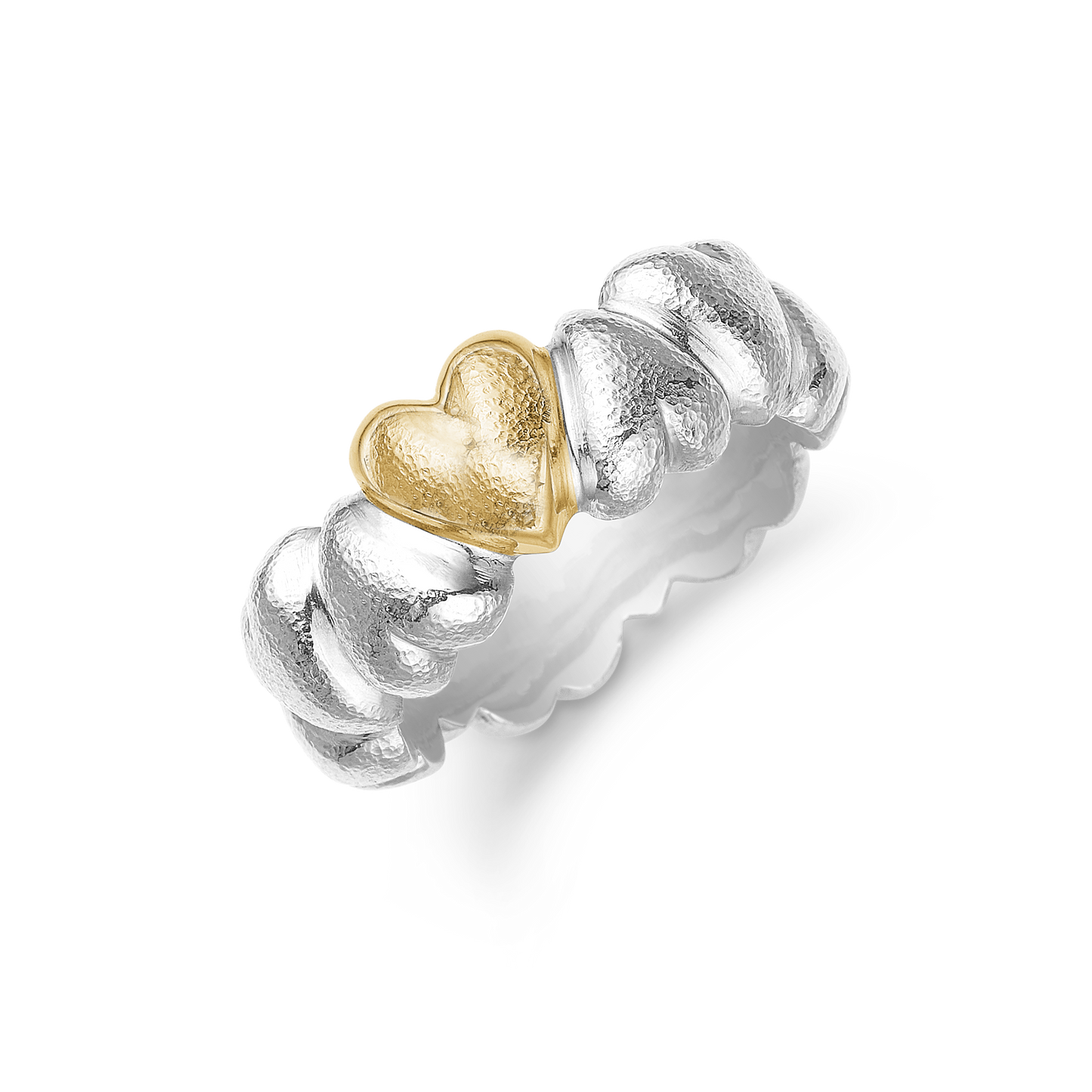 HEART BY HEART RING, 14KT HV - 2 FARVET