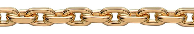 8 kt guldkæde Anker Facet - B 1.8 mm - Tråd 0,70 mm - L 36 cm - L 80 cm.
