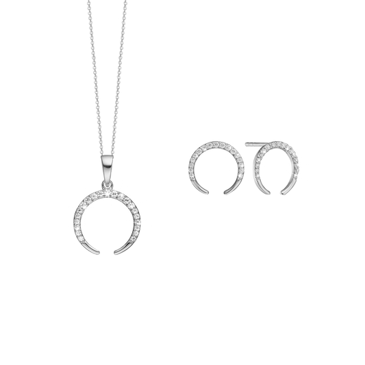 Horn smykkesæt, Sølv