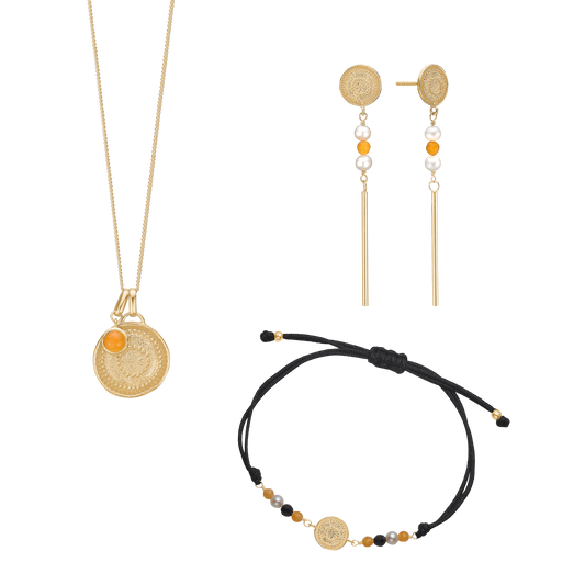 Spirit smykkesæt, Forgyldt